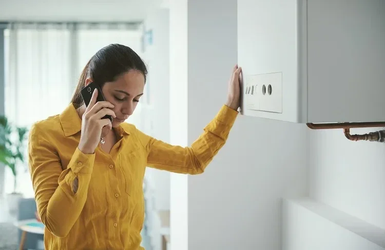 Caldaia in blocco da verificare con assistenza tecnica